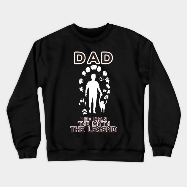 fathers day, Dad: the man, the myth, the legend/ Gear Up Dad/ Father's Day gift Crewneck Sweatshirt by benzshope